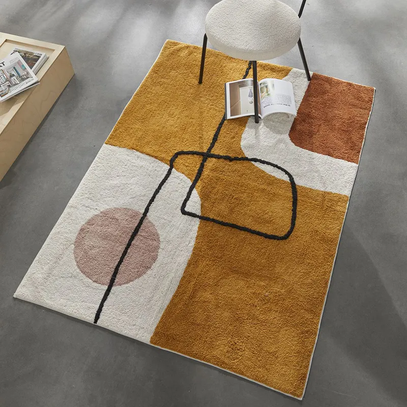Tapis tufté coton Retro Mood Blanc - Plusieurs dimensions dispos.-0