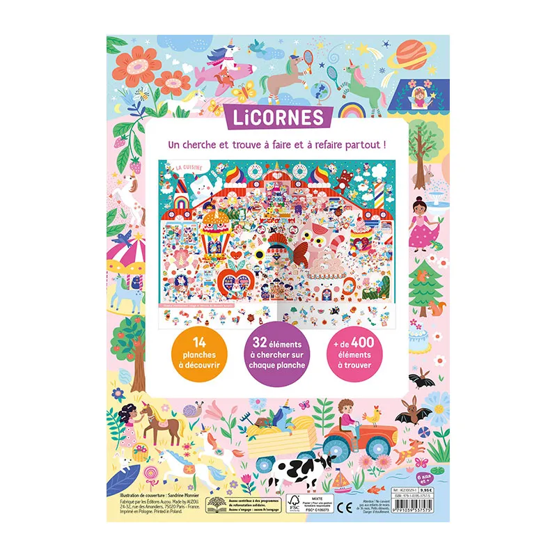 Album Cherche & Trouve Licornes - 5+-3