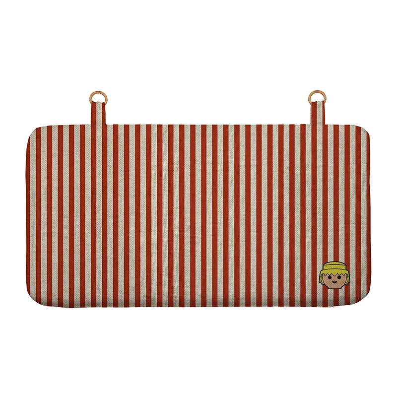 Tête de lit Playmobil rayures Rouge - 66x110x8cm-0