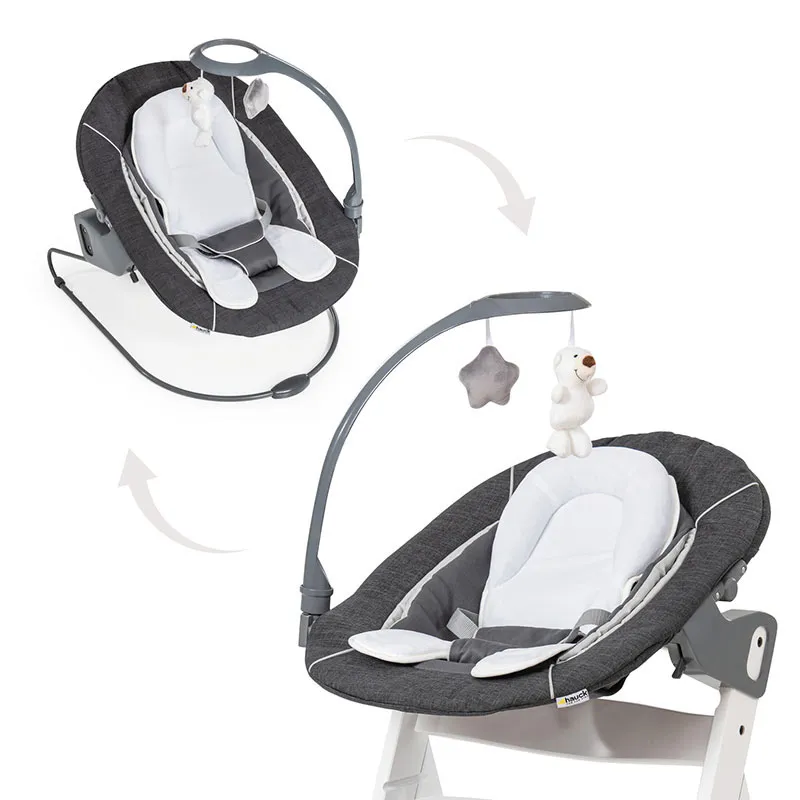 Transat Alpha Bouncer 2en1 Deluxe Gris - 0m+-1