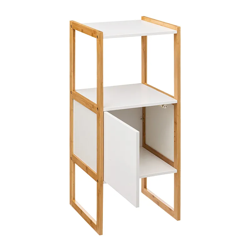 Meuble Bas Naturéo Blanc - 33x33x80cm-1