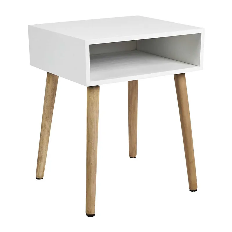 Table de chevet niche Blanc - 43x15x38cm-1