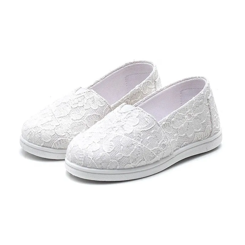 Ballerines Dentelle - Blanc-1