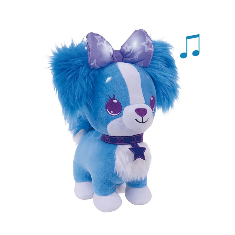 Peluche interactive Chien Bleu Magic Kiss 26cm - 36m+-0