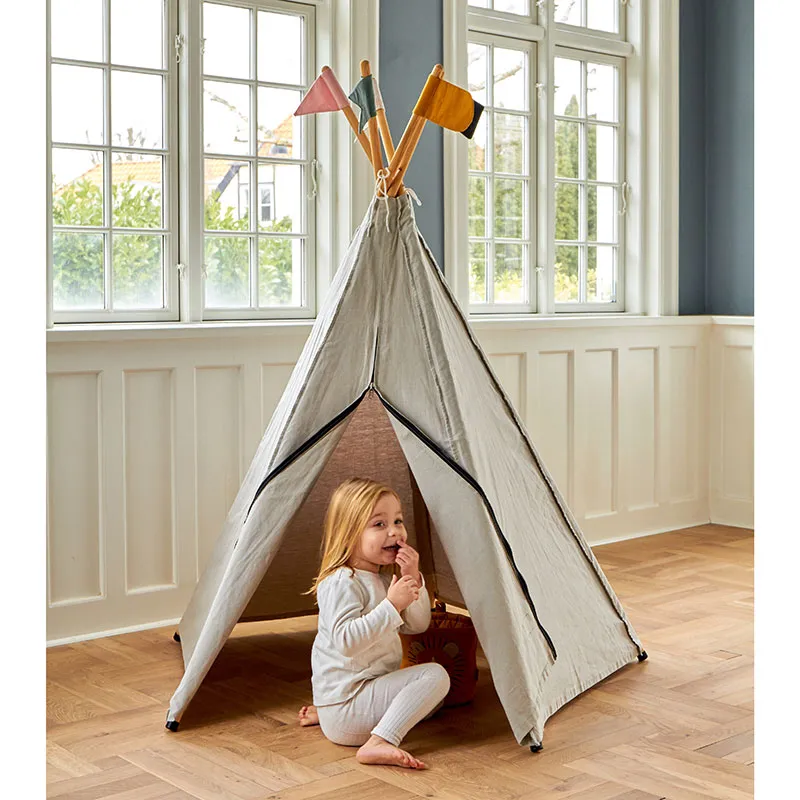 Tipi de jeu Coton BIO Gris - 36m+-5