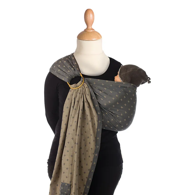 Écharpe BB-Sling sans noeud BIO - Grey plus-1
