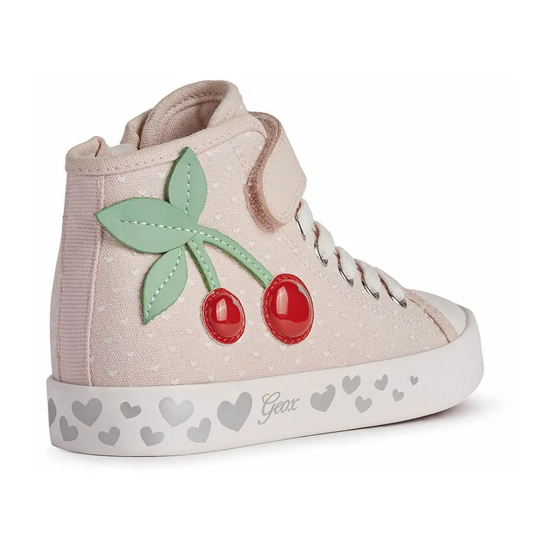 Sneakers hautes Ciak Cerises/Coeurs - Rose pâle-3