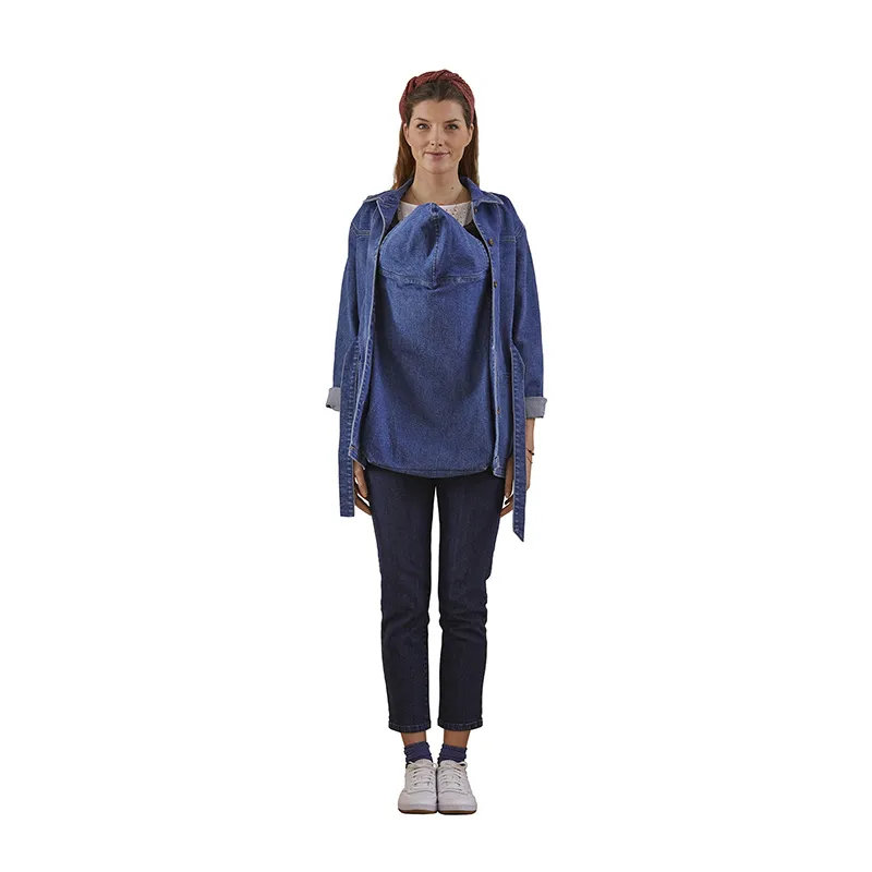 Veste de grossesse denim - Bleu-1