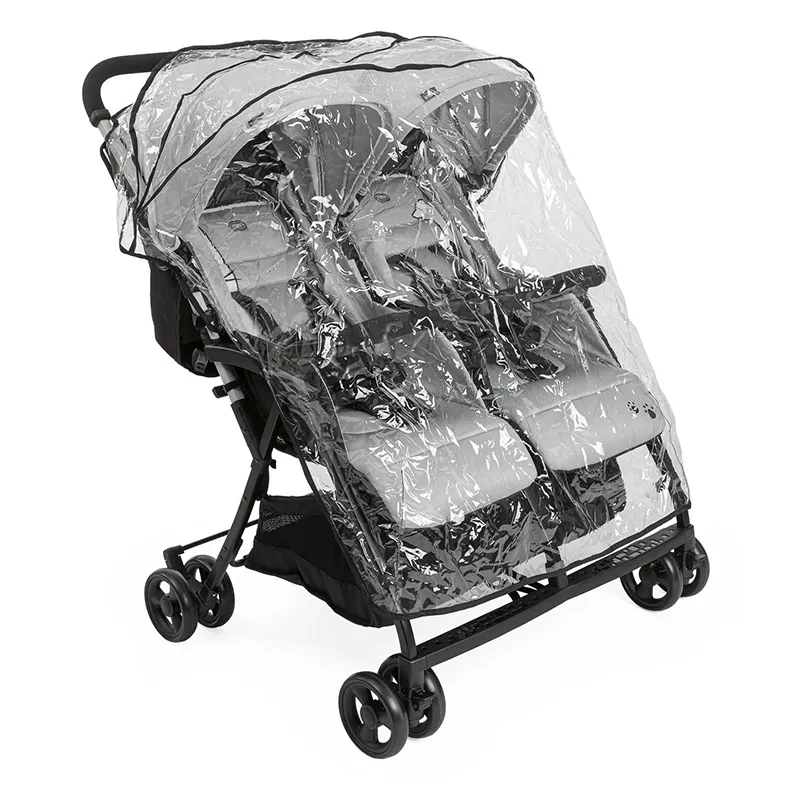 Poussette double Ohlala Twin Silver Cat - 0m+-6