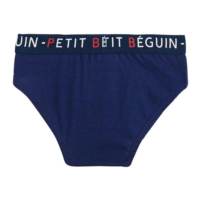 3 Slips Enfant Sandronino - Rouge/Blanc/Bleu-1