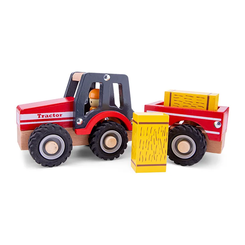 Tracteur avec Remorque + Bottes de Paille - 18m+-2