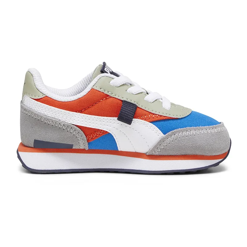 Baskets Bébé Future Rider Puma - Rouge/Bleu/Gris-4
