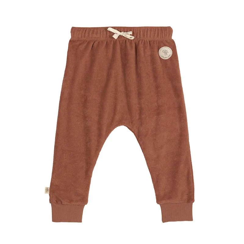 Pantalon Terry BIO - Rouille-0