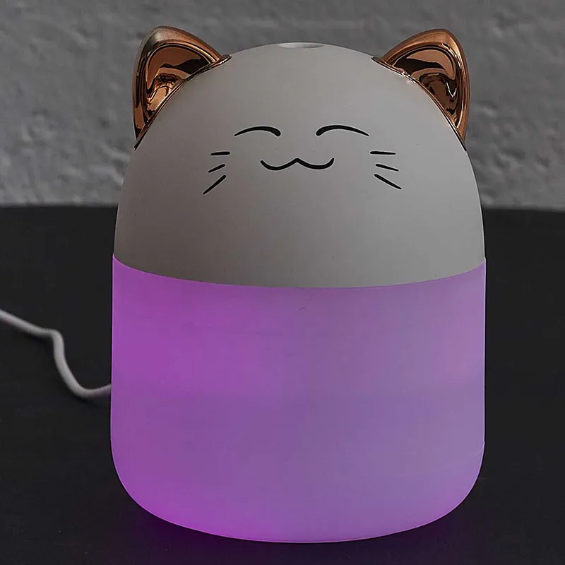 Diffuseur d'huile essentielle Chat led - 8x10,8cm-6