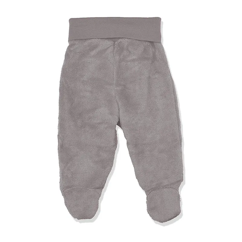 Pantalon à pieds polaire - Gris-0