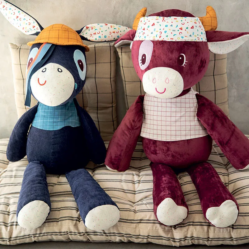 Grande peluche Rosalie la vache 90cm - 9m+-2