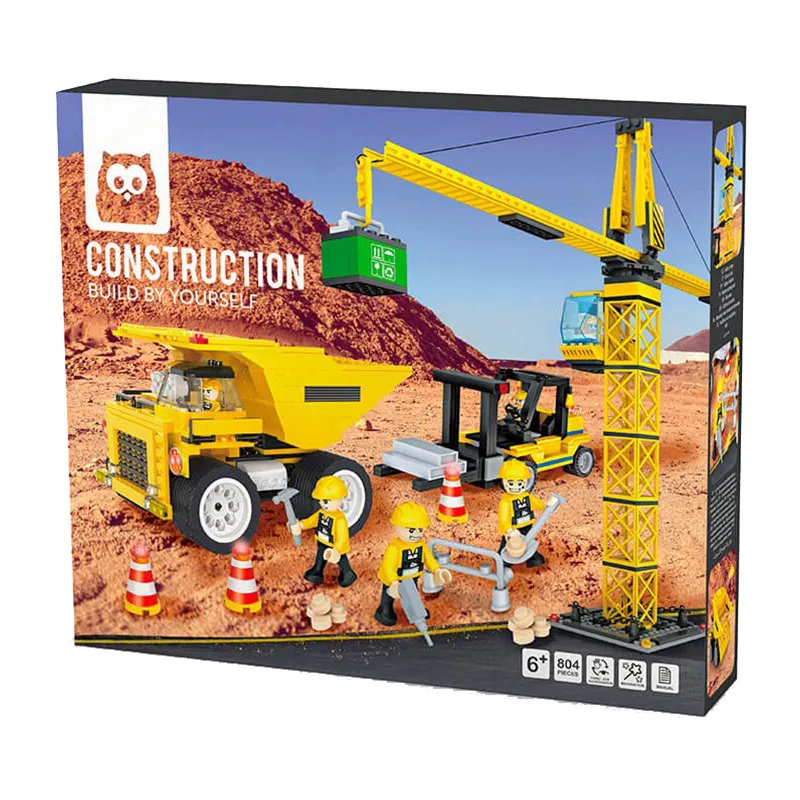 Jeu de construction Engins de chantier 804pcs - 6+-5
