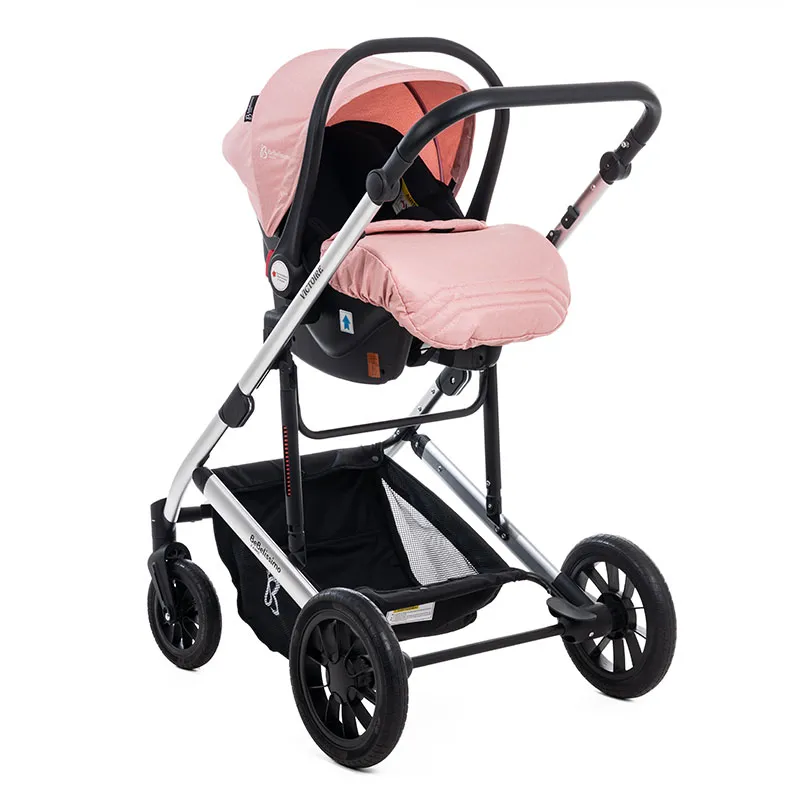 Poussette combinée 3en1 Victoire Rose - 0m+-3