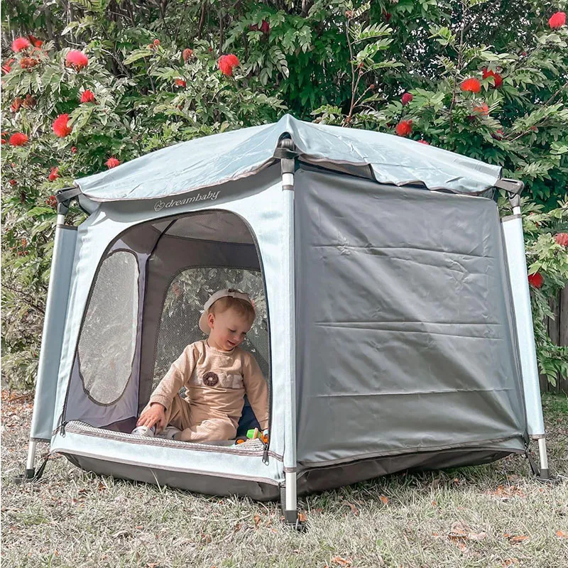 Parc Pop-up Bleu/Gris - 0m+-0
