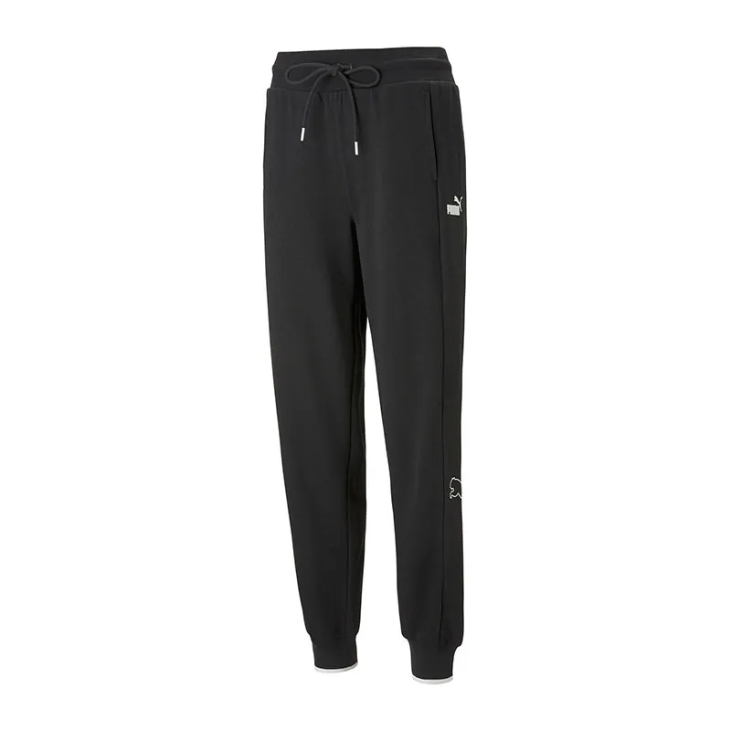 Jogging Femme Power Colorblock taille haute - Noir - PUMA-0
