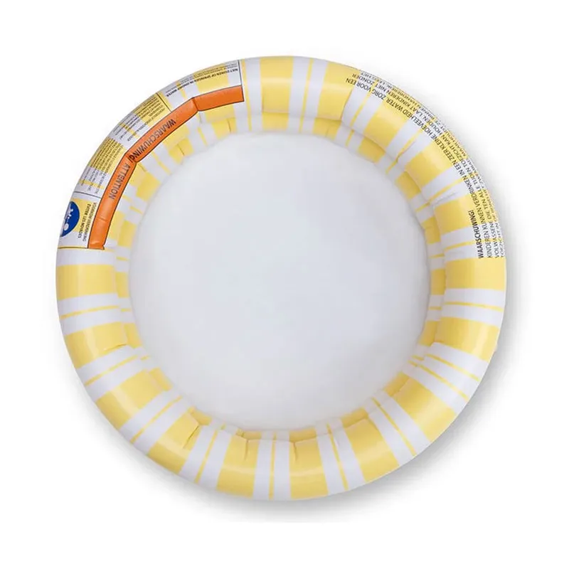 Piscine gonflable Bébé Rayures Orange/Blanc - Ø60cm - 0m+-1