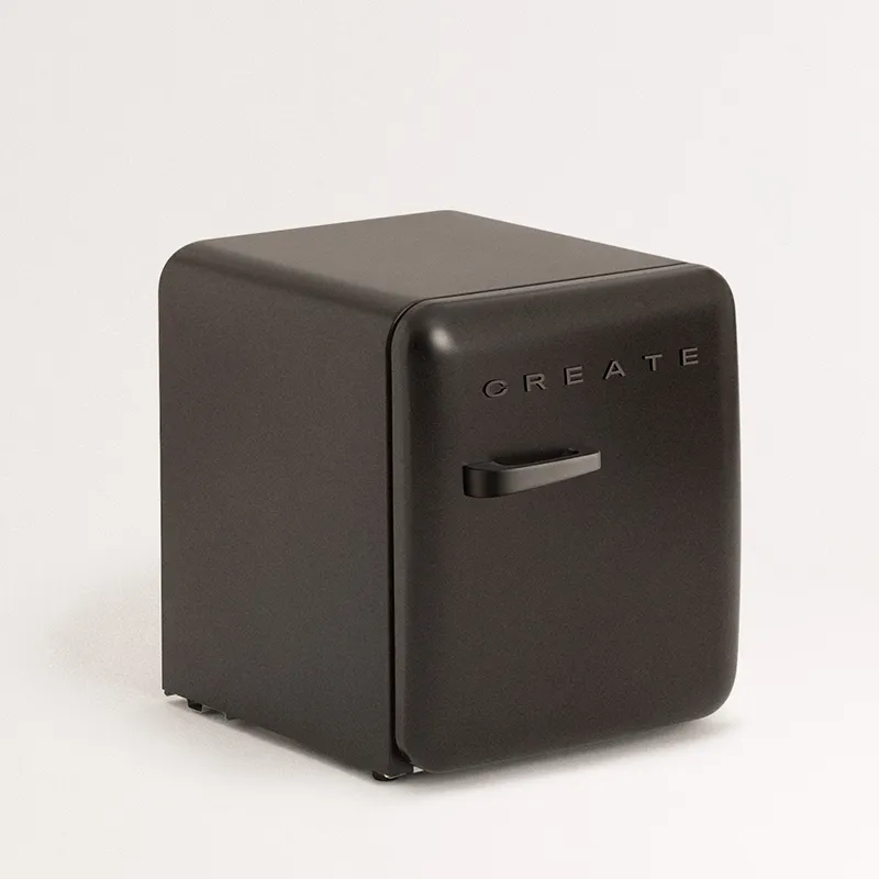 Petit réfrigérateur Retro-style 48L - Noir-2