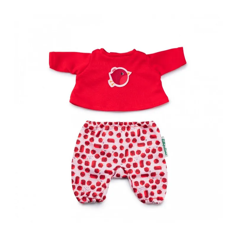 Pyjama Rouge-gorge pour poupée - 24m+-0