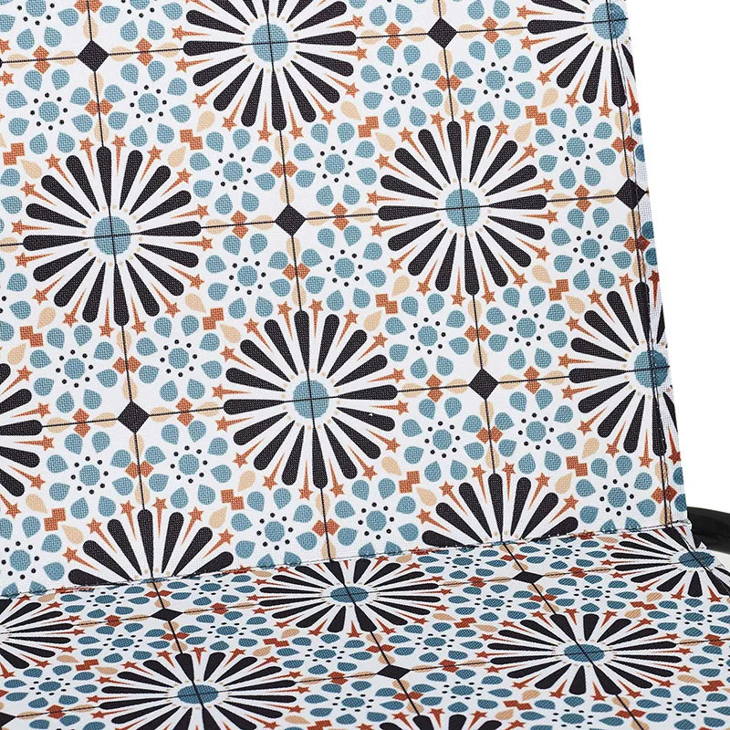 2 Chaises pliantes Patio Orange/Noir - 51x73x60cm-5