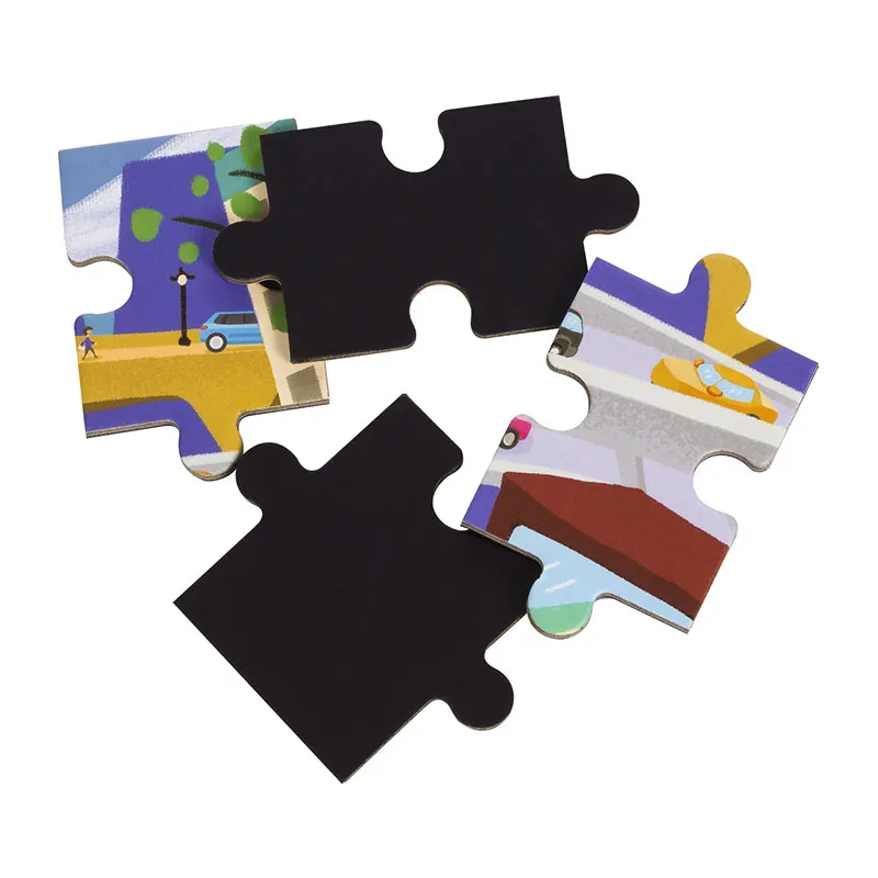 2 Puzzles magnét. trafic urbain 40pcs - 36m+-3