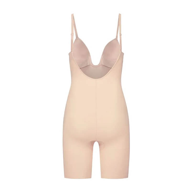 Body décolleté plongeant Gainant - Beige-2