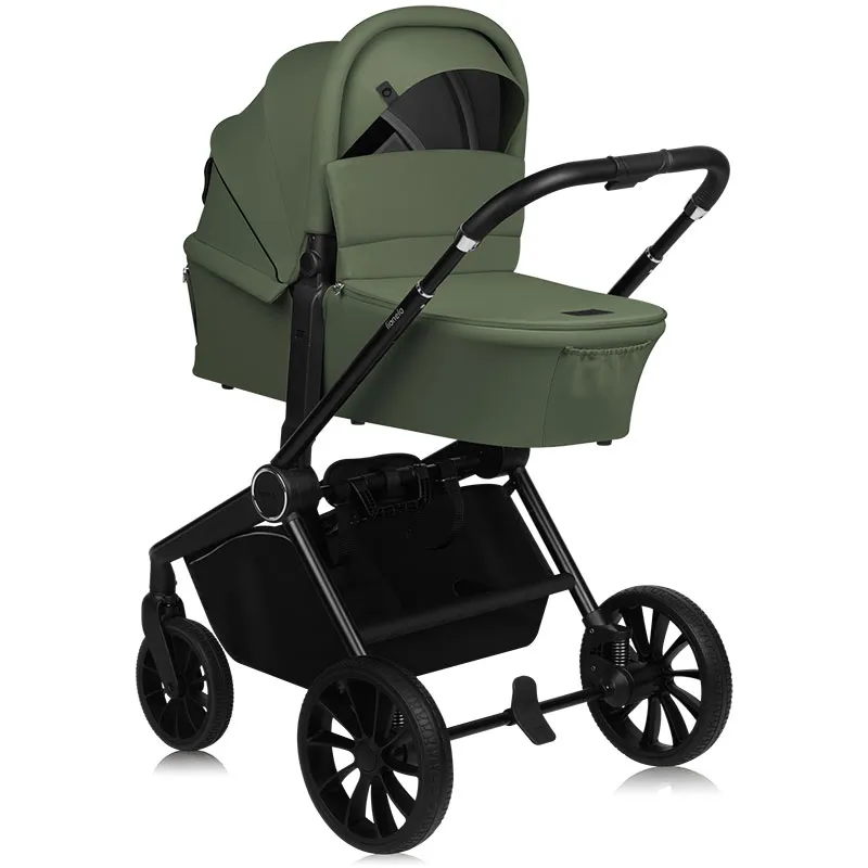 Duo Poussette Mika Plus + Nacelle Green Olive - 0m+-14