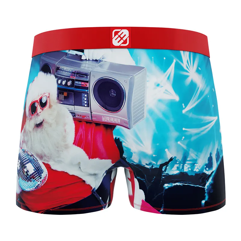 3 Boxers Homme Père Noël - Rouge/Blanc/Bleu - FREE GUN-5