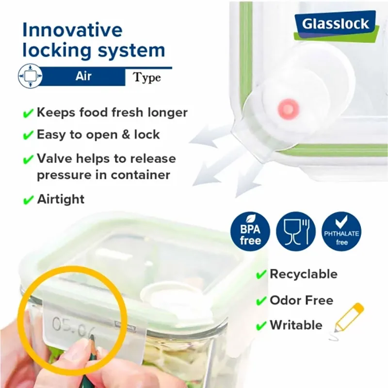 Récipient rond Air Type 800ml - Transparent-5