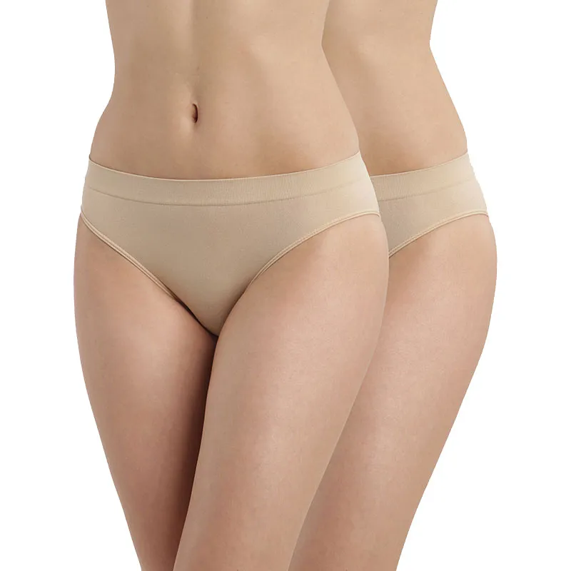 2 Culottes Femme EcoDim Pocket Coton micro - Nude-0
