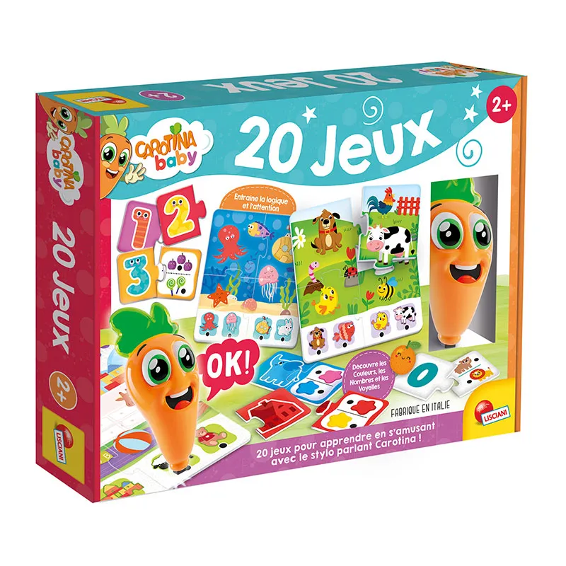 Stylo parlant Carotina Baby 20 jeux - 24m+-0