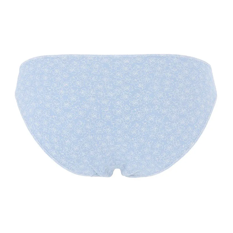 3 Culottes Mini Fleurs - Bleu/Blanc-8