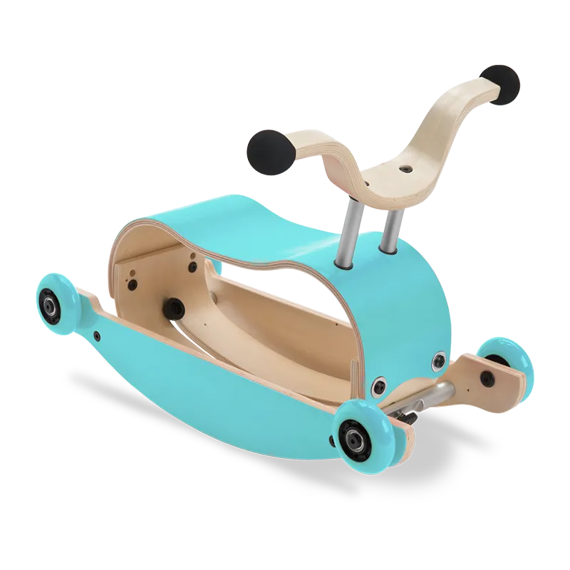 Porteur/Bascule 2en1 Mini Flip Turquoise - 9m+-1