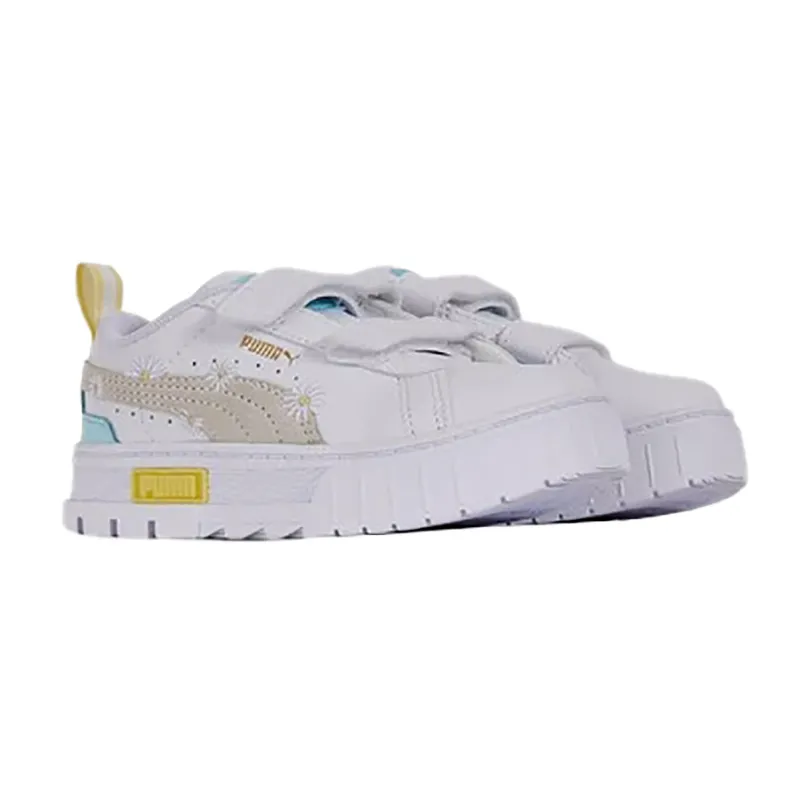 Baskets Bébé Mayze Daisy Puma - Blanc/Jaune-0