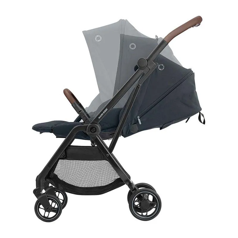 Trio Poussette Compacte Leona + Cosi Tinca sans base + Nacelle Oria + Ombrelle + Adaptateurs Graphite - 0m+-6