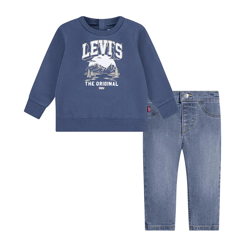 Ensemble 2 pcs Bébé Montain - Vintage Indigo-0