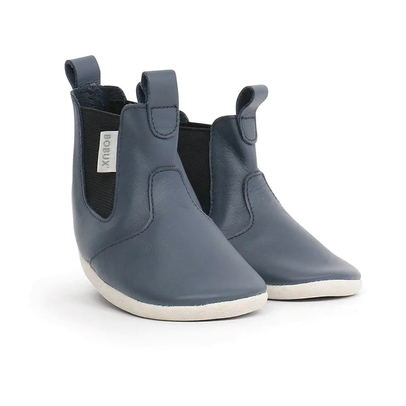 Chaussons en cuir Navy Jodphur - Bobux-1