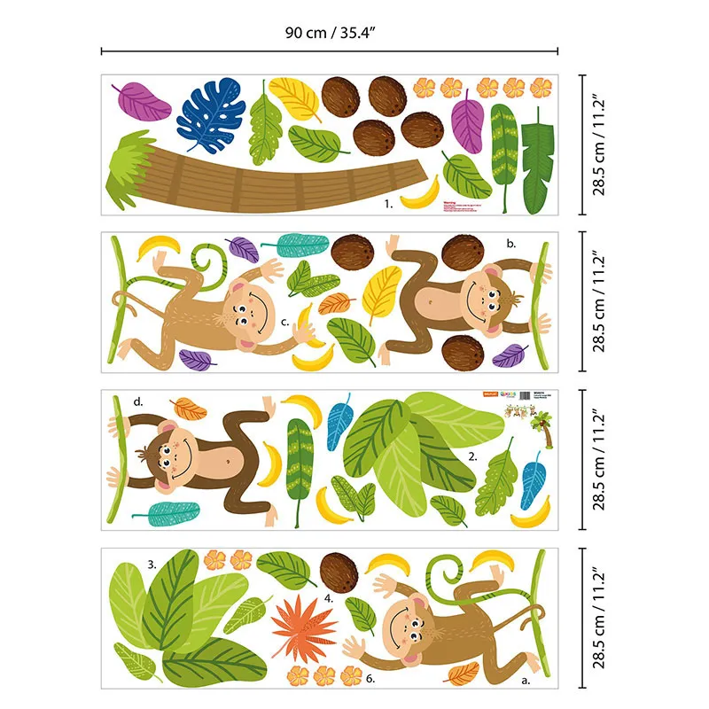 Stickers - Singes dans la jungle-6