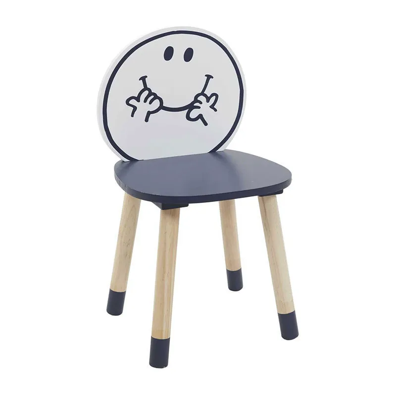Chaise Madame Heureux Bleu - 52x28x28cm-0