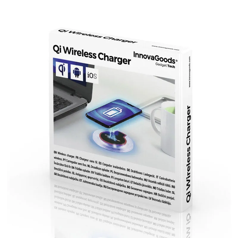 Chargeur sans fil pour smartphones Qi - Ø10x1cm-2