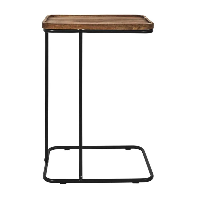 Table d'appoint acacia - 40x30x55cm-0