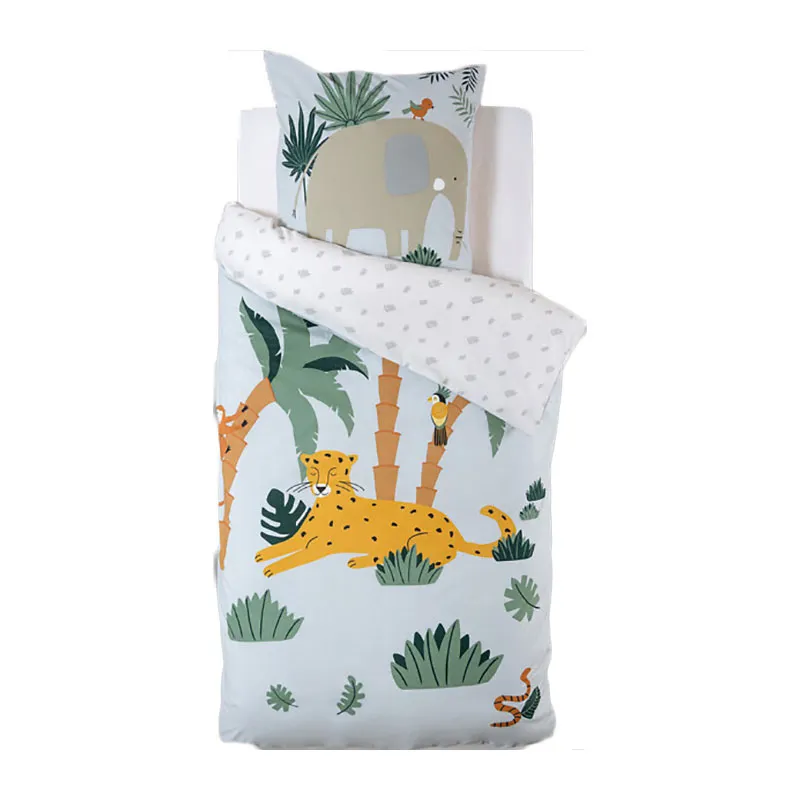 Parure Coton 2pcs Jungle - 140x200cm-1