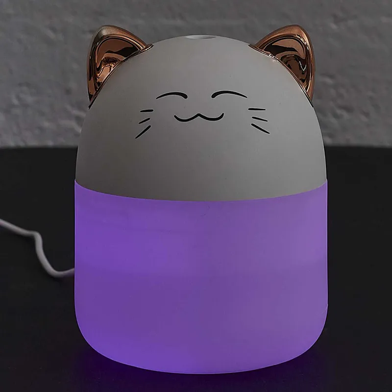 Diffuseur d'huile essentielle Chat led - 8x10,8cm-7