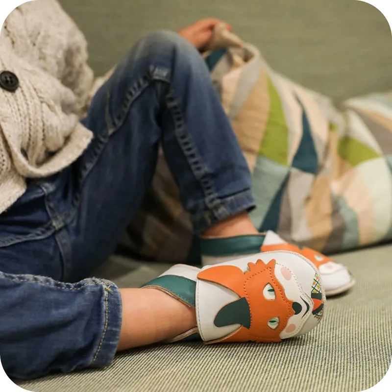 Chaussons cuir Renard-1