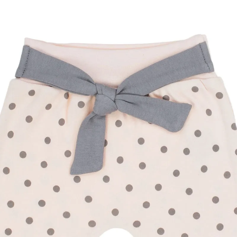 Pantalon Pois - Saumon/Gris-1