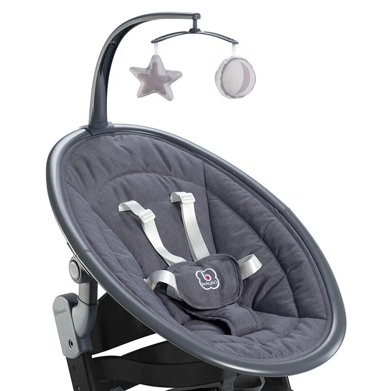 Chaise haute + Transat Newborn Noir - 0m+-4